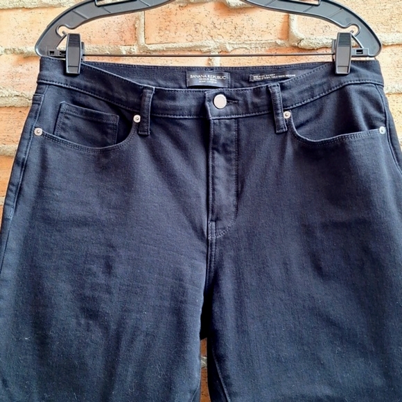 Size 32 Long Banana Republic Mid Rise Skinny Black Jeans - Picture 12 of 16